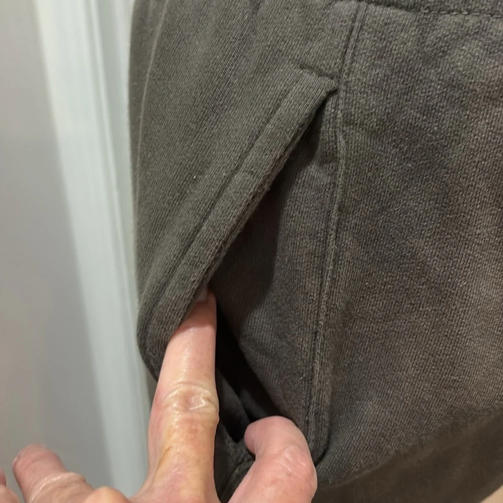 MNML sz M grey green elastic waist sweatpants